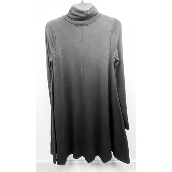 Lulus NWT  Black Long Sleeves Lined Black Flare Dress Rayon Size M - Picture 12 of 12